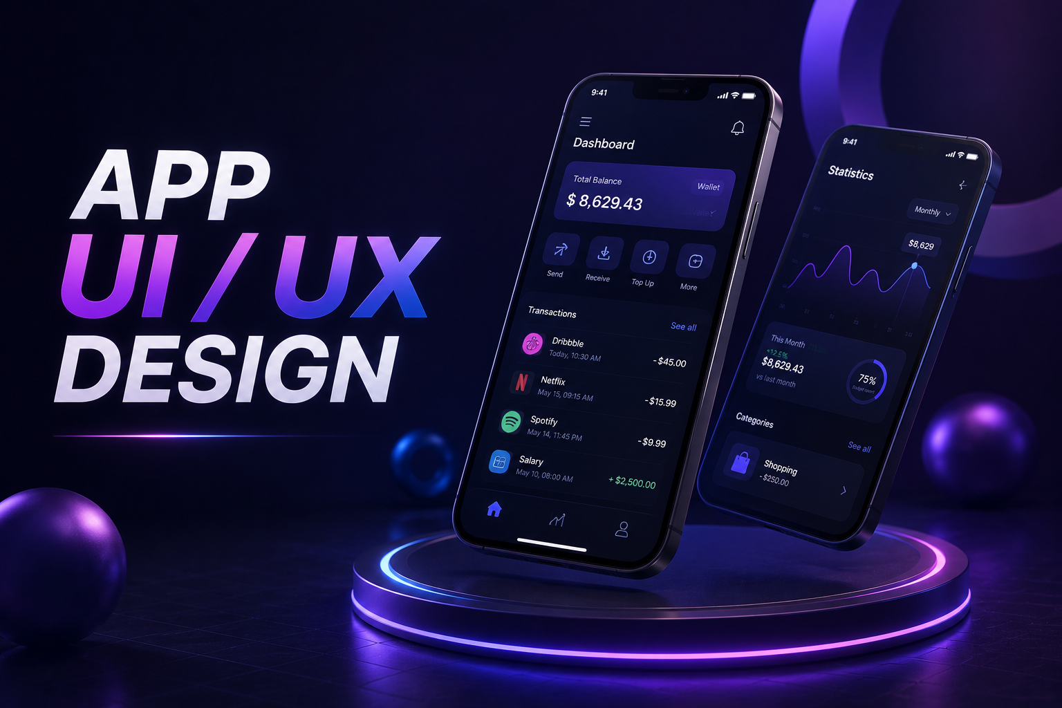 Mobile App UI UX Design