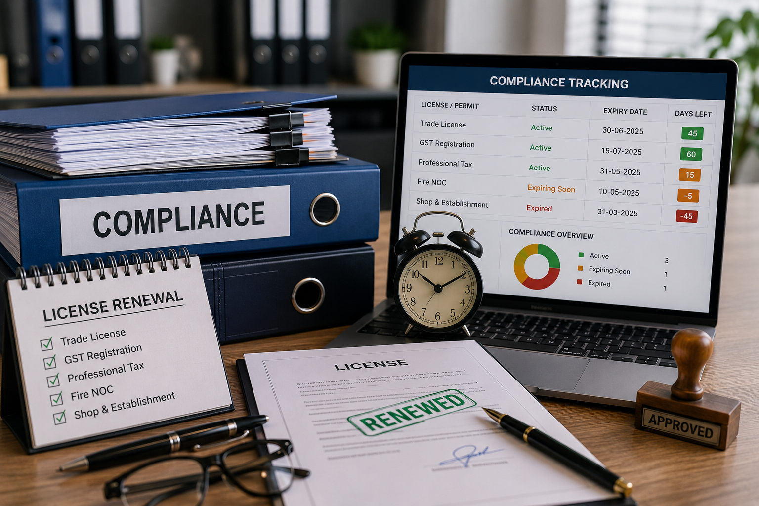 License Renewal and Compliance Tracking